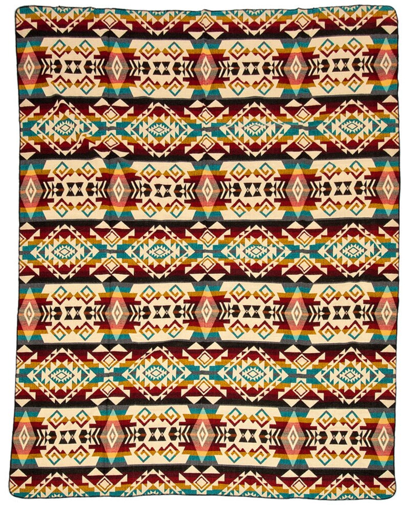 Ecuadorian Alpaca Plaid Alpaca Blanket Large Alpaca Native Etsy