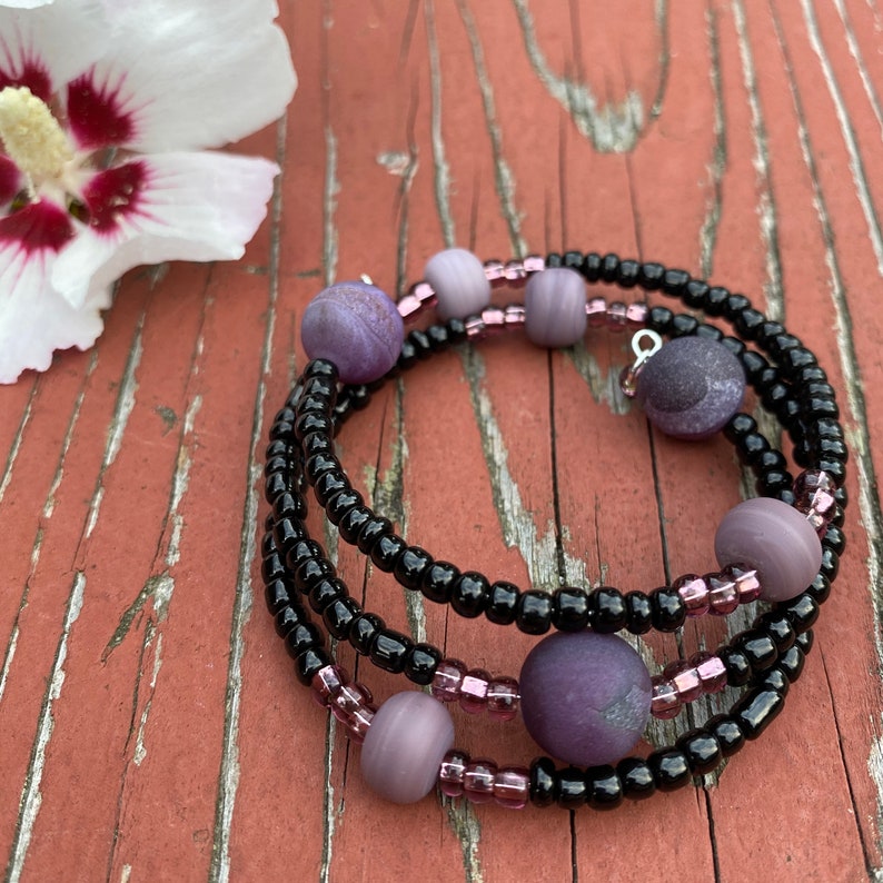 Stack bracelet Handmade jewelry Bohemian Gift for her Wrap around - Bangle Jewelry Handmade bracelet for her Beaded bracelet