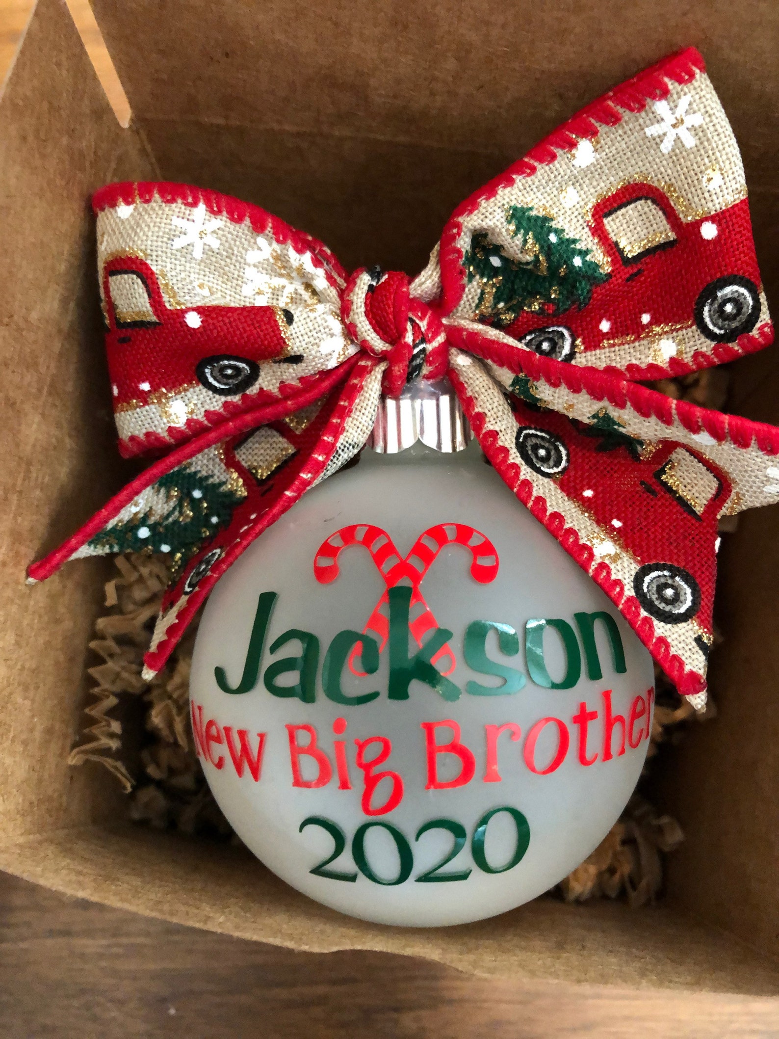 New Big Brother Christmas Ornament Christmas Gift to Big Etsy