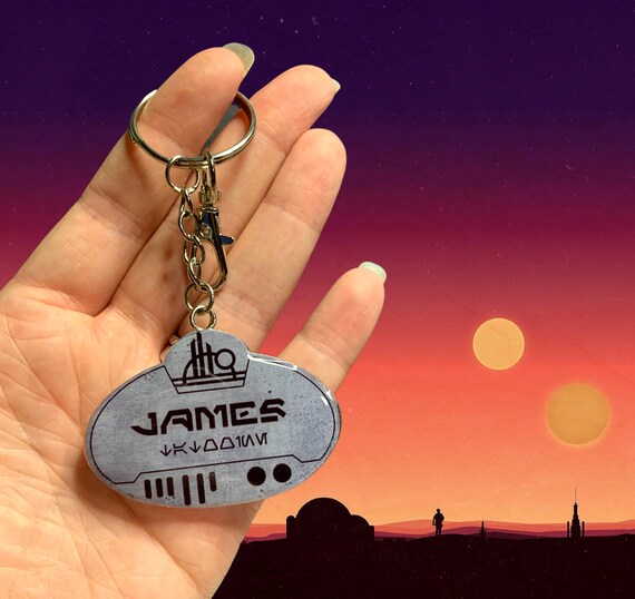 Personalized Name Tag Key Chain - Etsy 