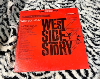 West Side Story - The Original Soundtrack Recording, Vintage Vinyl LP - OS 2070 - Stephen Sondheim - Leonard Bernstein - Johnny Green