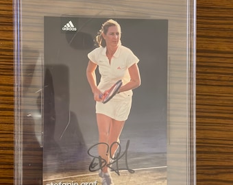 Authentic Steffi Graf Signed Tennis Photograph - Certified Autograph - Stefani Graf Autograph Signature Photo with COA - Tennis Collection