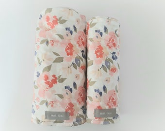 Purdy Peonies -  MoR Golf Headcovers - Driver - Fairway - Hybrid - Floral - Canvas - Indy Bloom - Spoonflower