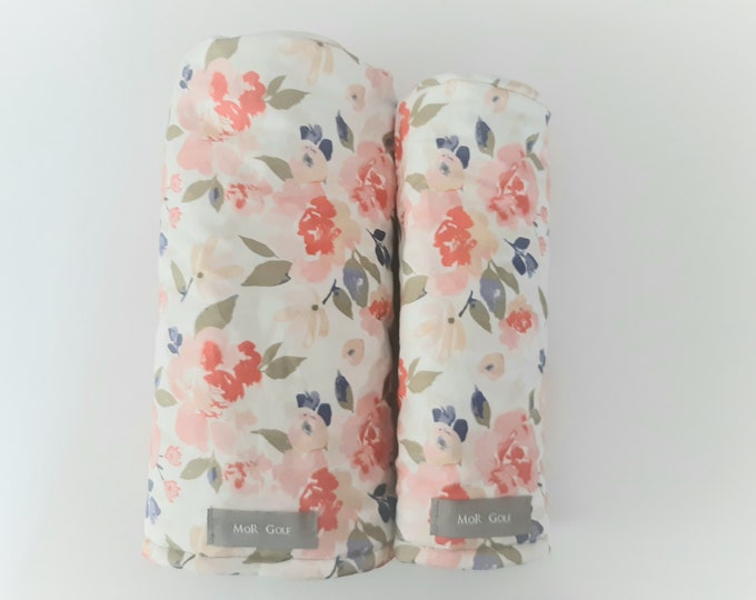 Purdy Peonies -  MoR Golf Headcovers - Driver - Fairway - Hybrid - Floral - Canvas - Indy Bloom - Spoonflower