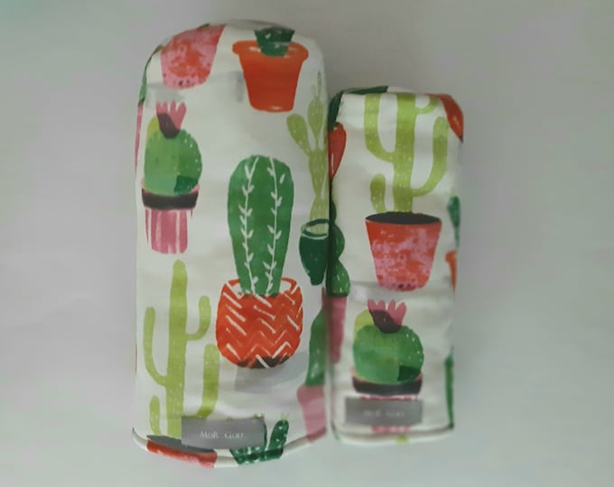 Bright Cactus - MoR Golf Headcovers - Driver - Fairway - Hybrid - Cactus - Succulents- Southwest - Canvas