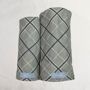 Gray Plaid - MoR Golf Headcovers - Driver - Fairway - Hybrid - Canvas