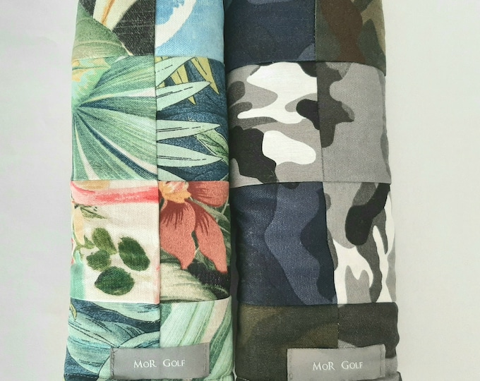 Collage MoR Golf Headcovers - Tropical - Camouflage - Driver - Fairway - Hybrid - Tropical - Palm Leaves - Floral