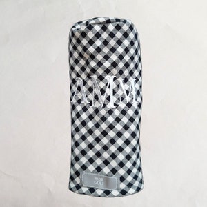 Black and Cream Plaid - MoR Golf Headcovers - Driver - Fairway - Hybrid - Twill