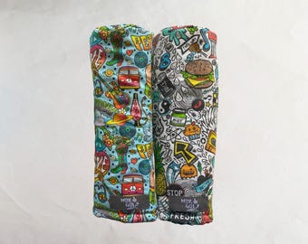 Groovy - Doodle - MoR Golf Headcovers - Driver - Fairway - Hybrid - Pop Art - Canvas