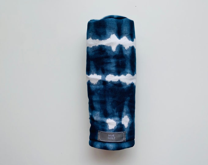 Blue Stripe Tie Dye - MoR Golf Headcovers - Driver - Fairway - Hybrid - Primary Colors - Duck Cloth