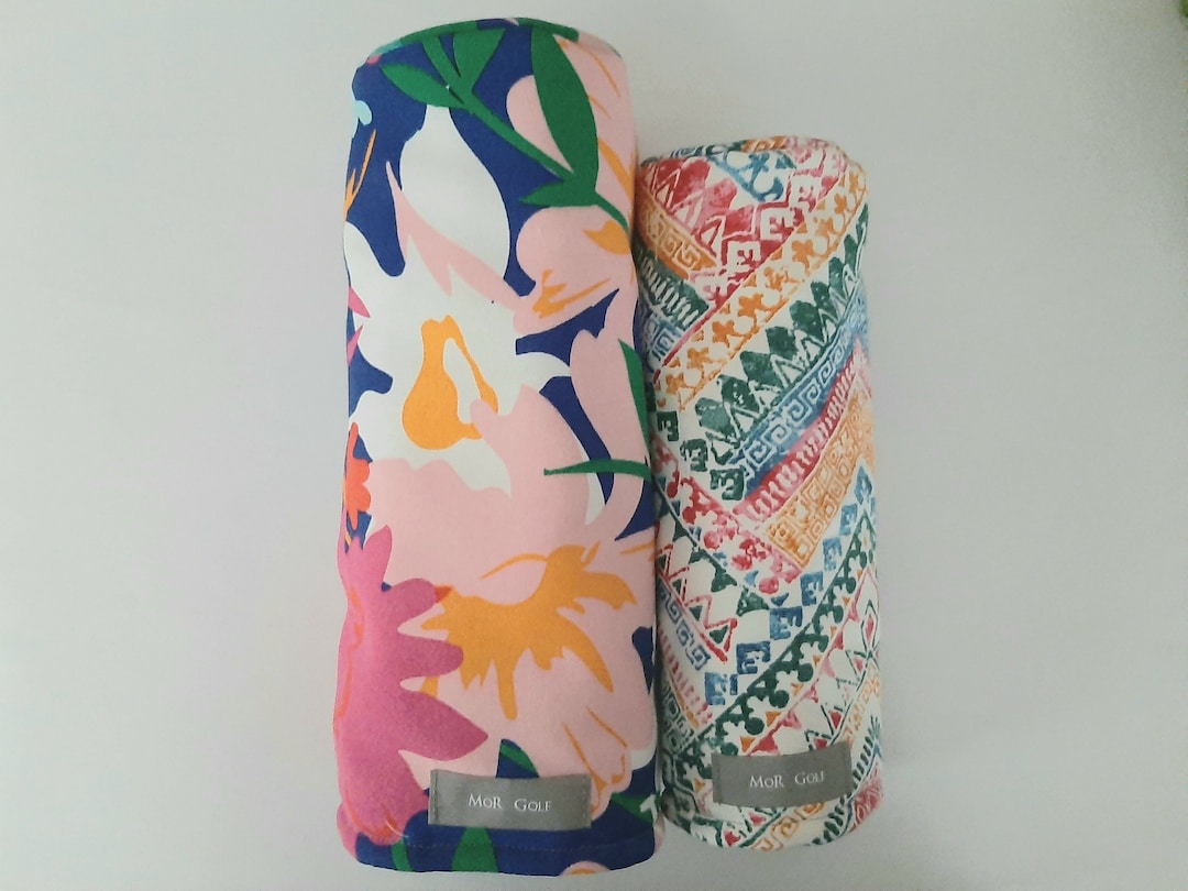 Bright Tropical Aztec Doodles Mor Golf Headcovers Driver Fairway Hybrid