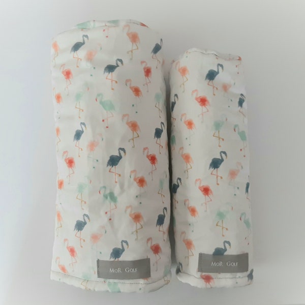 Flamingos - MoR Golf Headcovers - Driver - Fairway - Hybrid - Canvas - Indy Bloom - Spoonflower