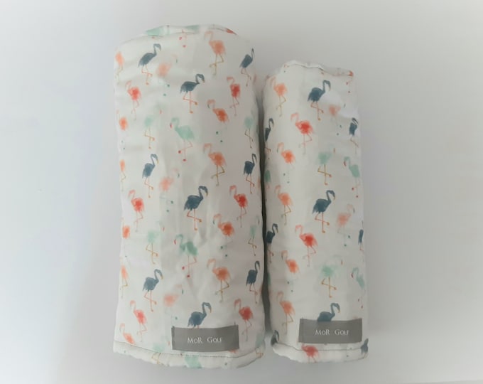 Flamingos - MoR Golf Headcovers - Driver - Fairway - Hybrid - Canvas - Indy Bloom - Spoonflower