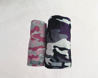 Camouflage - Purple - Pink Camo MoR Golf Headcovers - Driver - Fairway - Hybrid - Canvas