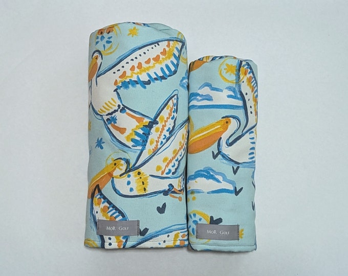 Pelicans - MoR Golf Headcovers - Driver - Fairway - Hybrid - Canvas
