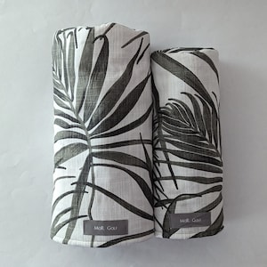Black Palm - MoR Golf Headcovers - Driver - Fairway - Hybrid - Tropical - Palm Leaves - Floral