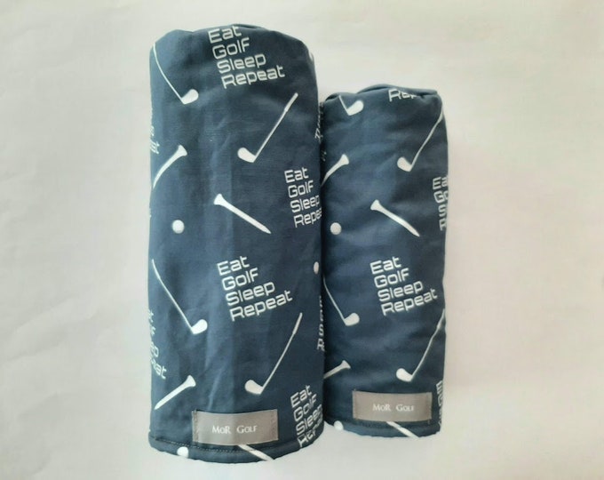 Eat Golf Sleep Repeat - MoR Golf Headcovers - Driver - Fairway - Hybrid  - Canvas