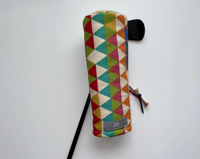 Multi Triangles - MoR Golf Headcovers - Driver - Fairway - Hybrid - Primary Colors - Duck Cloth