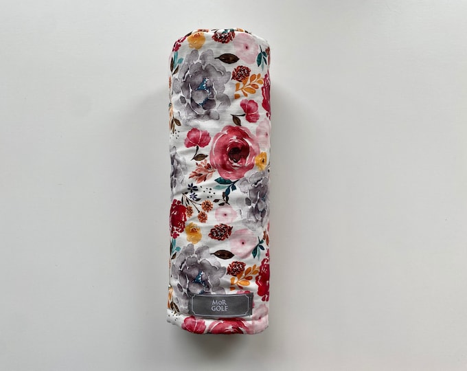 Falling For You Autumn - MoR Golf Headcovers - Driver - Fairway - Hybrid - Floral - Canvas - Indy Bloom - Spoonflower