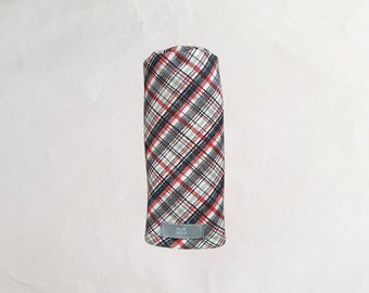 Red, Black, and Gray Plaid - MoR Golf Headcovers - Driver - Fairway - Hybrid - Canvas