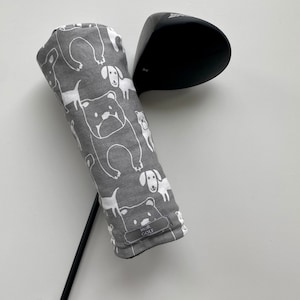 Pedigree Canvas - Cães - MoR Golf Headcovers - Driver - Fairway - Híbrido - Lona - Cinza