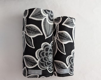Halsey Floral- MoR Golf Headcovers - Driver - Fairway - Hybrid - Black and White