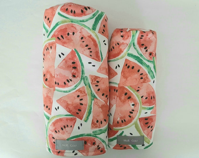 Watermelon - MoR Golf Headcovers - Driver - Fairway - Hybrid - Canvas