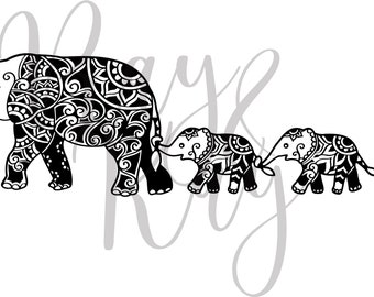 Download Elephants Svg Etsy