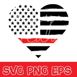Bandeira do Bombeiro - Coração - Bombeiro - SVG/PNG/EPS