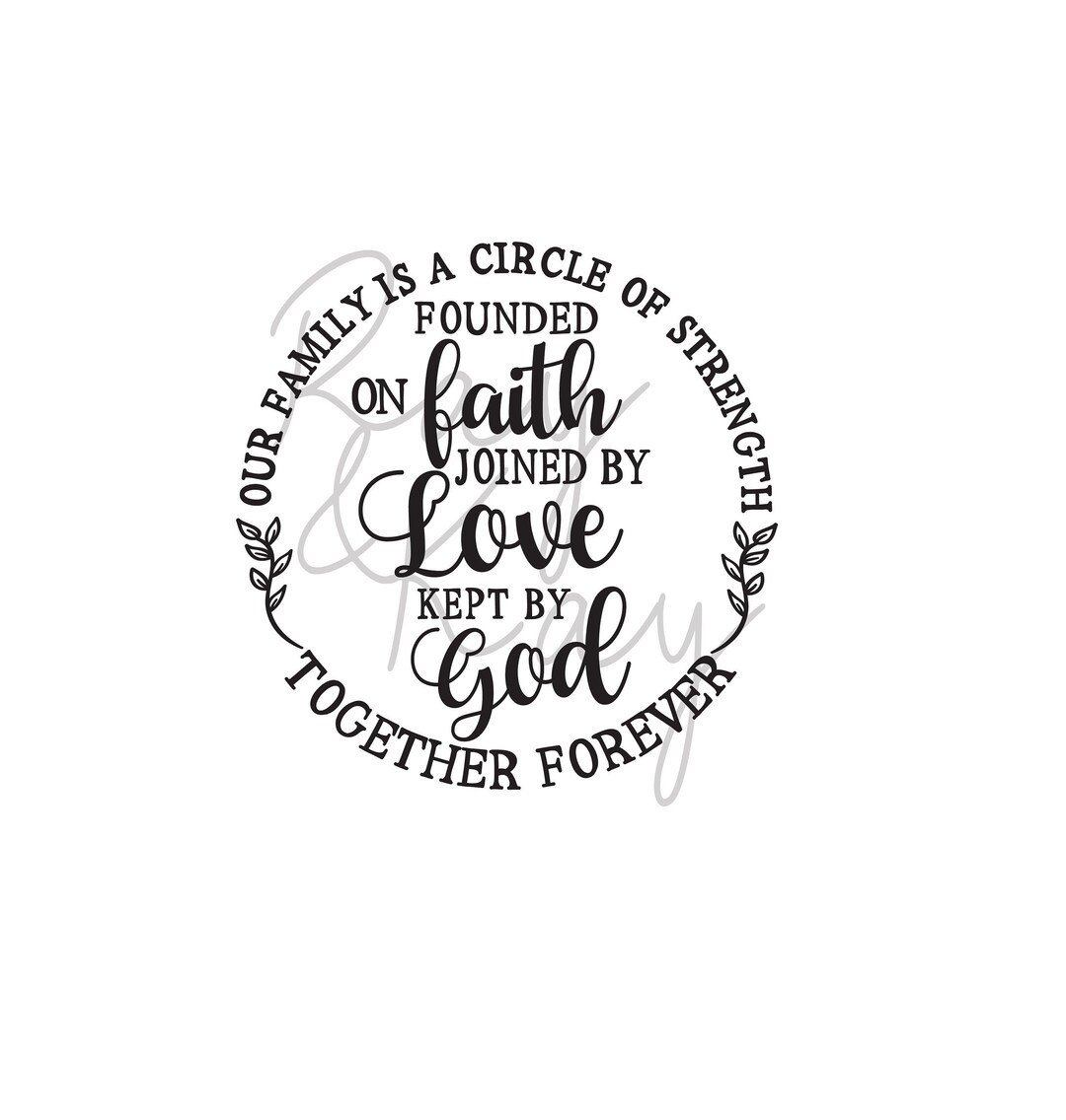 Faith Love God - Together - Family - Love - SVG/PNG/EPS - Etsy
