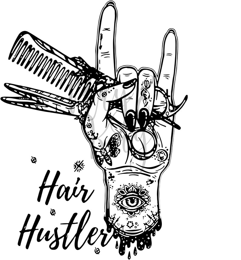 Hair Hustler Hair Stylist Beautician SVG/PNG/JPG | Etsy