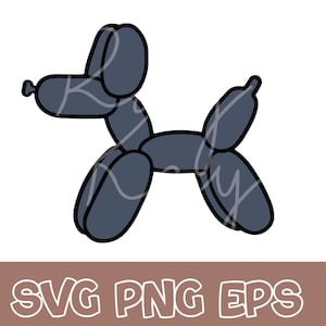 Balloon dog - Balloon animal -Fun - Party animal - SVG/PNG/EPS