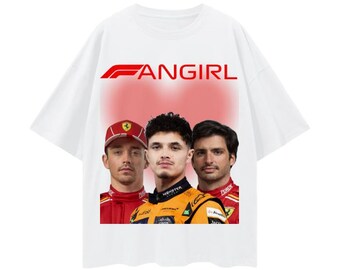 Camiseta de gran tamaño para chica fanática de la F1
