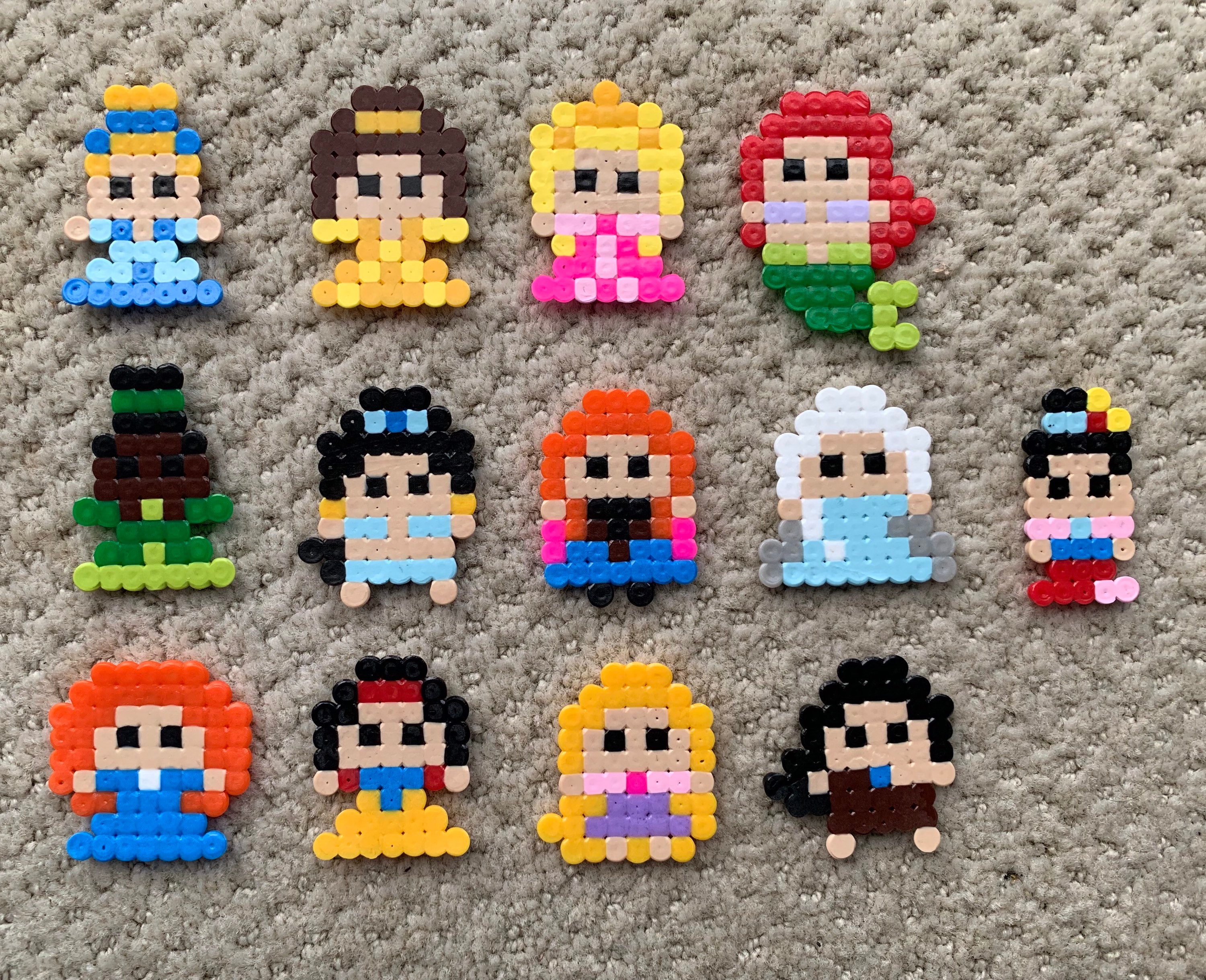 Perler Beads/hama Beads/fuse Beads Disney Characters Japanese Craft Book 