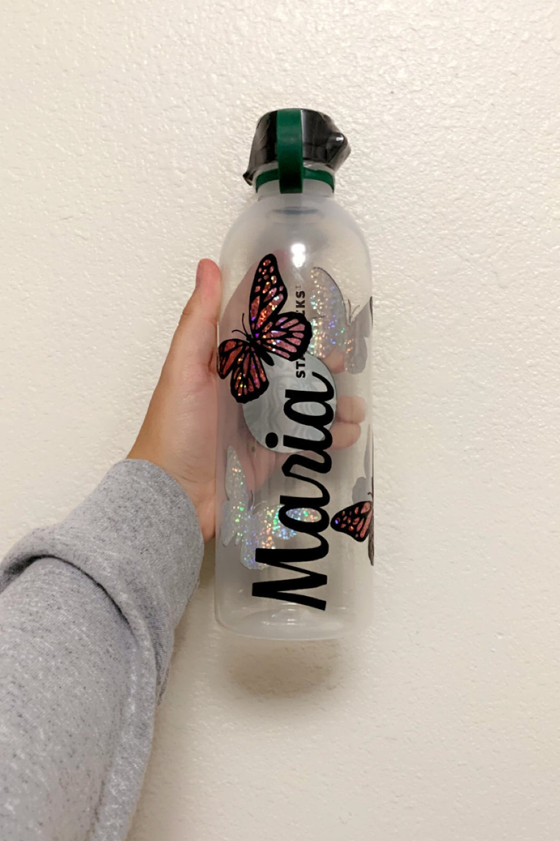Personalized Butterfly Water Bottle Etsy UK