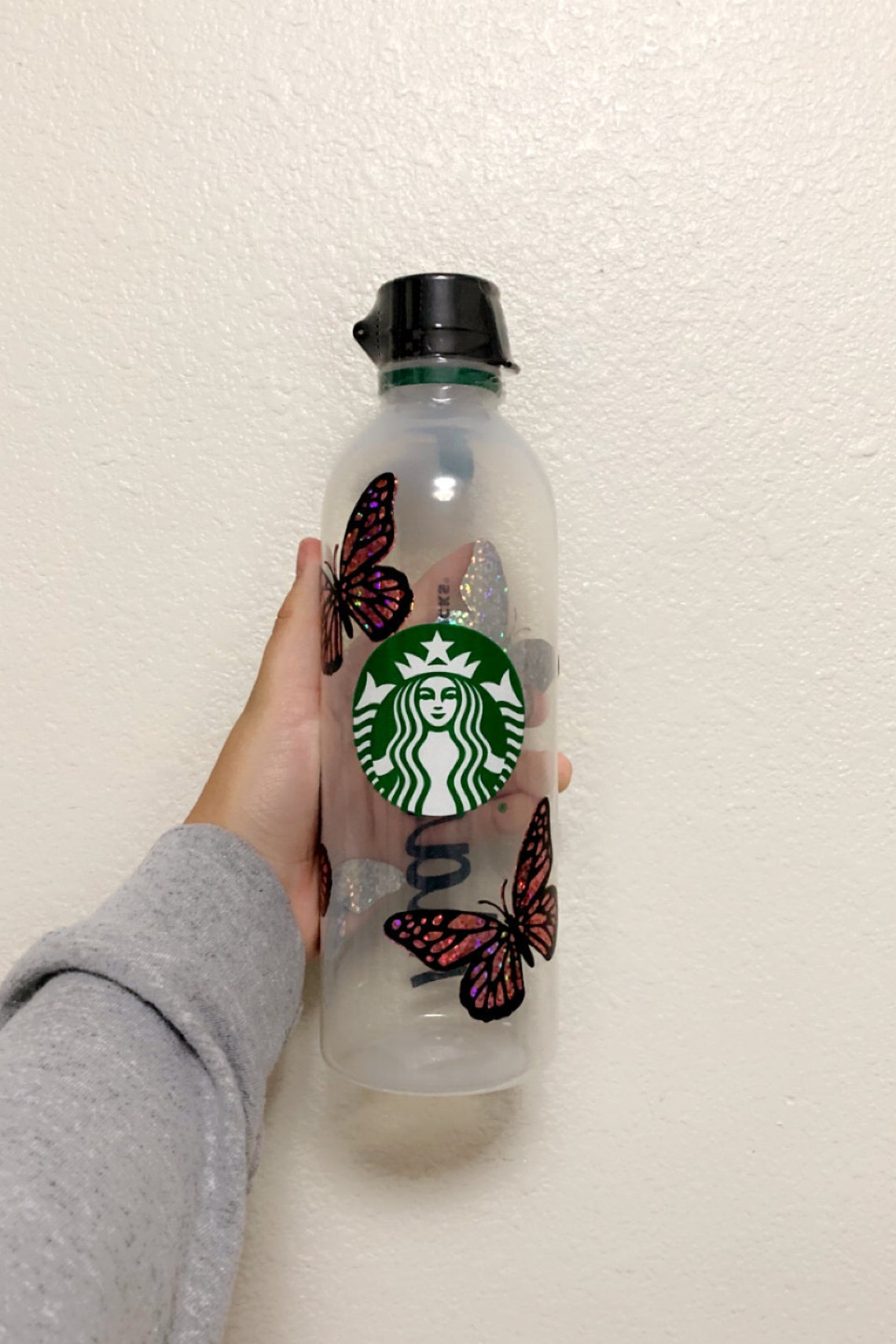 Personalized Butterfly Water Bottle Etsy UK