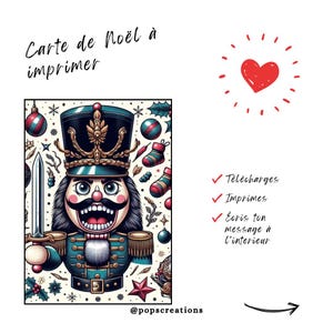 Carte de Noël IMPRIMABLE