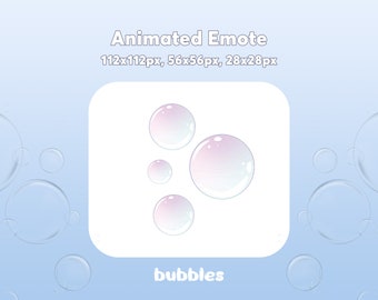 Bubbles - Adorable - Animated Emote / Twitch, Discord