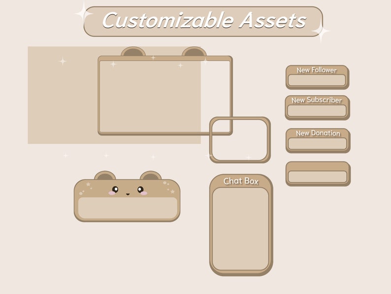 Twitch Stream Package - Cozy Bear - Streamer Graphics - Twitch ...
