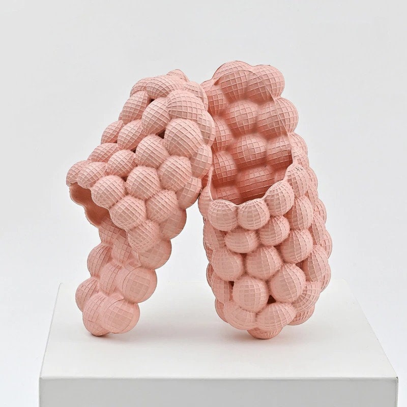 Pink Bubble Slides Etsy