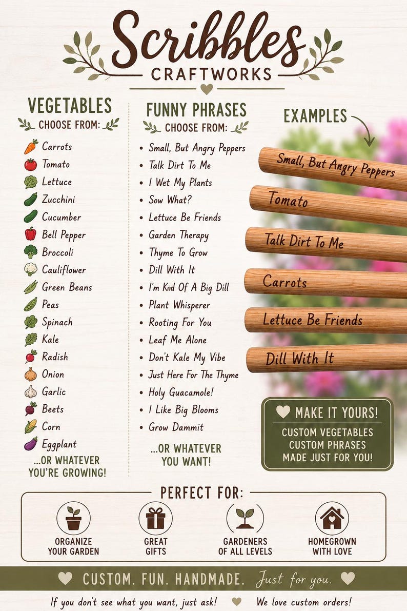 ScribblesCraftworks Bamboo Garden Markers - Thumbnail 4
