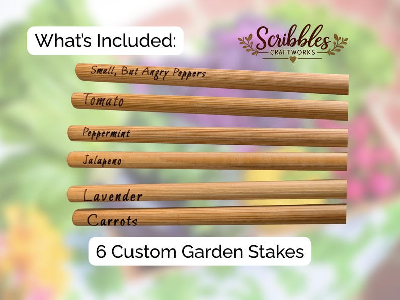ScribblesCraftworks Bamboo Garden Markers - Thumbnail 3