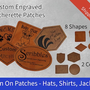 Business logo Patches | Custom Logo patches | DIY iron on patch | Leather patches | Do it Yourself Iron On - Leatherette Patcher