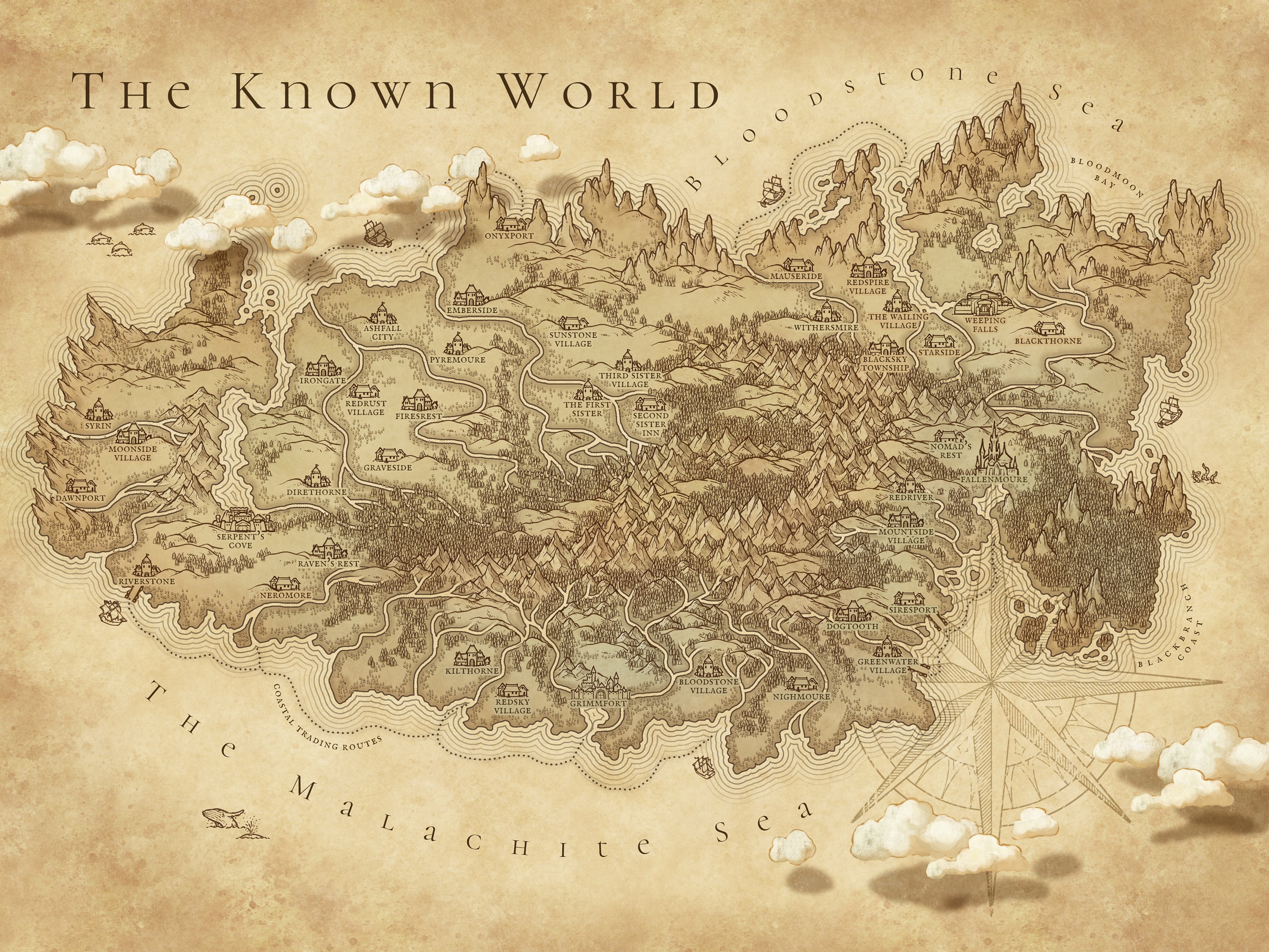 Custom Parchment Map Fantasy Worldbuilding Custom Dnd vrogue.co