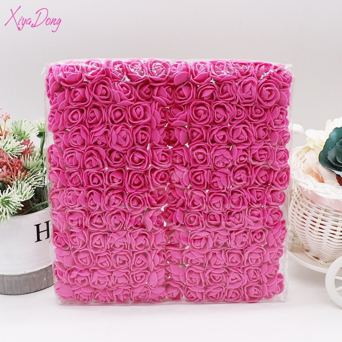 144Pcs 2Cm Mini Sponge Artificial Roses Colorful Flowers Etsy