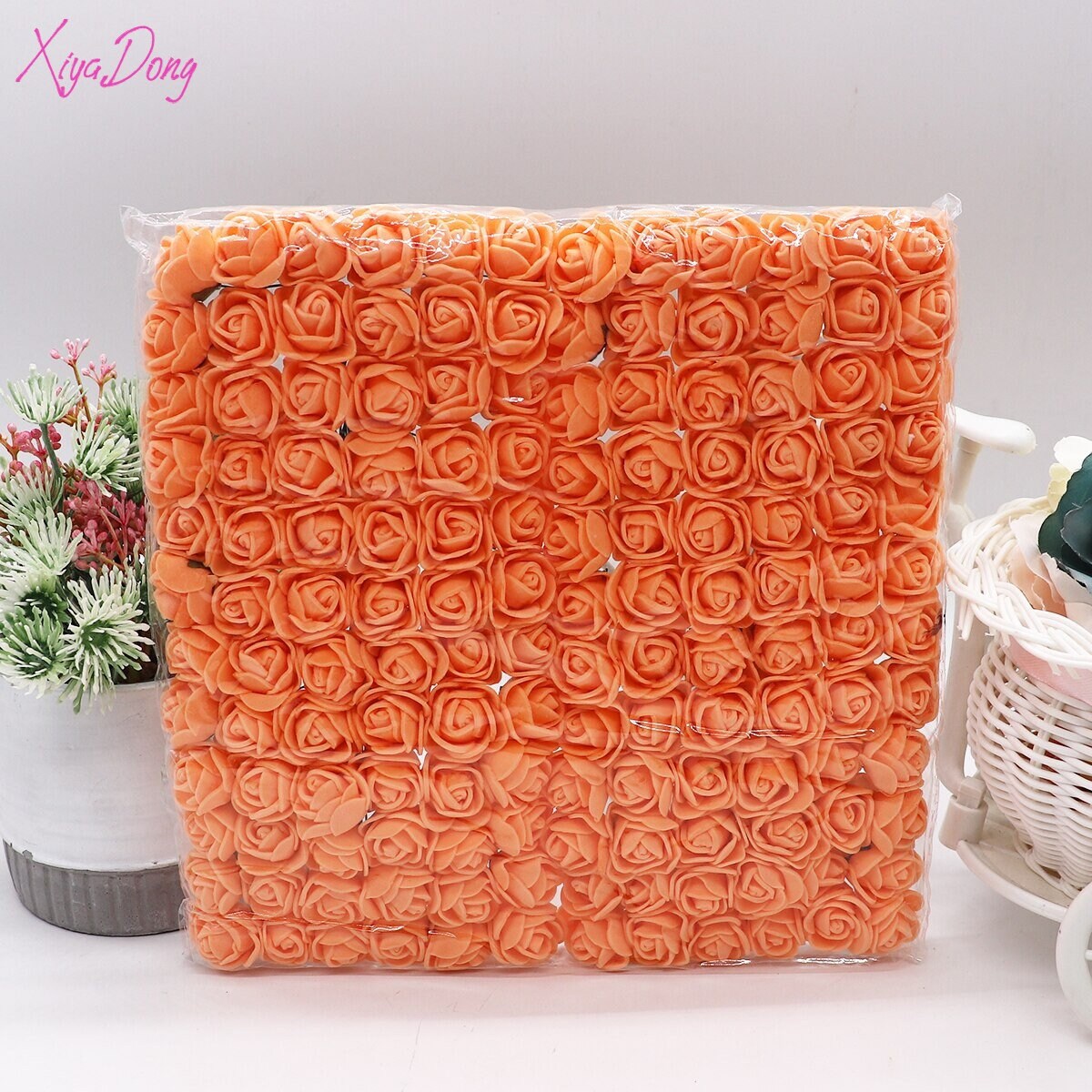 144Pcs 2Cm Mini Sponge Artificial Roses Colorful Flowers Etsy