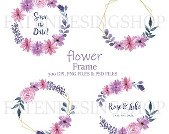 Purple Wreath Png Etsy