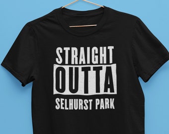 Camiseta "Straight Outta Selhurst Park", regalo para fans del Crystal Palace