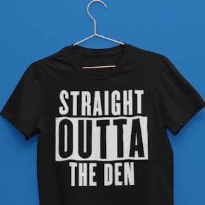 Millwall fan Tshirt, Straight Outta The Den/ Millwall fan gift / Millwall tshirt / Millwall birthday gift / Millwall fan art /Football shirt