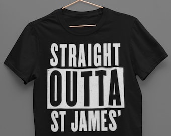Straight Outta St James T-shirt, Newcastle Fan Tee
